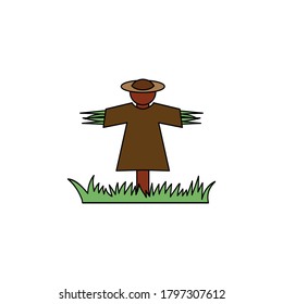 scarecrow vector design template illustration