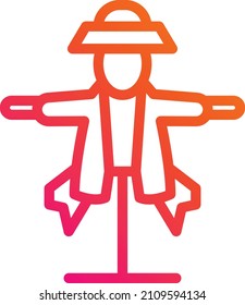 Vektorsymbol-Design-Illustration in Scarecrow