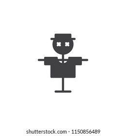 Scarecrow vector icon. filled flat sign for mobile concept and web design. Dummy simple solid icon. Symbol, logo illustration. Pixel perfect vector graphics