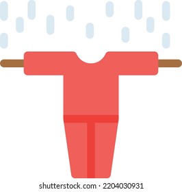 scarecrow  Vector illustration on a transparent background. Premium quality symmbols. Line Color vector icons for concept and graphic design. 
