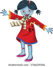 Scarecrows Zombie cartoon vector art and illystration