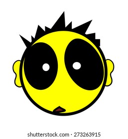 Scared Cartoon Funny Face