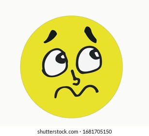 scared emoji. this is a vector