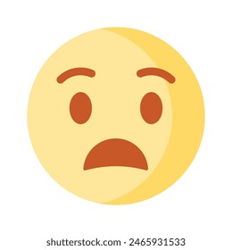 Scared emoji vector design, premium icon easy to use and download