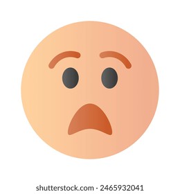 Scared emoji vector design, premium icon easy to use and download