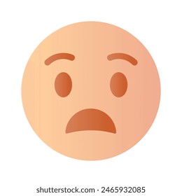 Scared emoji vector design, premium icon easy to use and download