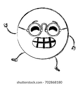 scared emoticon face character icon