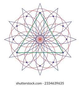Scared Geometry Vector Design Elements. This is religion, philosophy, and spirituality symbols. the world of geometry with our intricate illustrations.