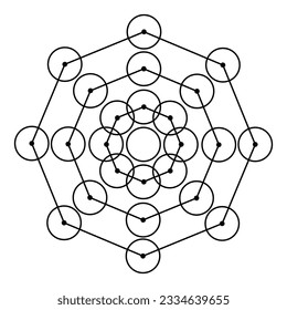 Scared Geometry Vector Design Elements. This religion, philosophy, and spirituality symbols. the world of geometry with our intricate illustrations.
