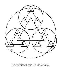 Scared Geometry Vector Design Elements. This religion, philosophy, and spirituality symbols. the world of geometry with our intricate illustrations.