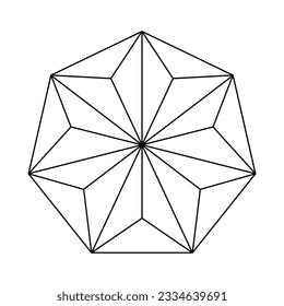 Scared Geometry Vector Design Elements. thin line geometric. isolated on white background. the world of geometry with our intricate illustrations.
