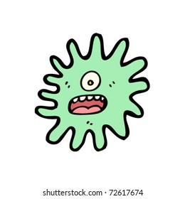 scared germ cartoon