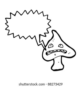 scared magic mushroom character