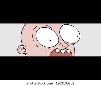 scared man illustration