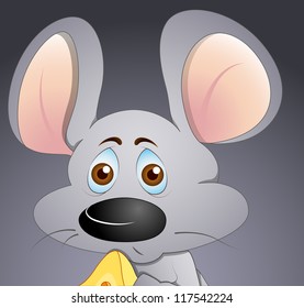 Scared Mouse Vector