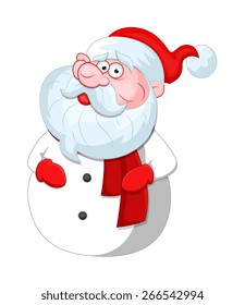 Scared Old Santa Character