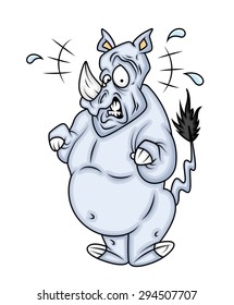Scared Rhinoceros