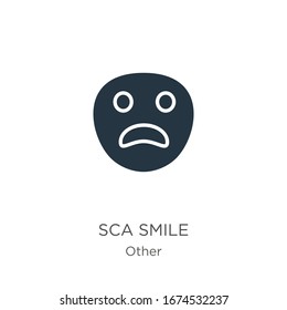 Scared smile icon vector. Trendy flat scared smile icon from other collection isolated on white background. Vector illustration can be used for web and mobile graphic design, logo, eps10