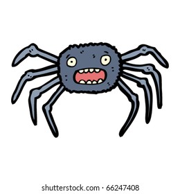 scared spider cartoon