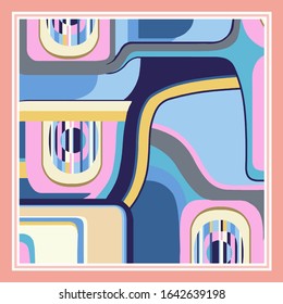 scarf  abstract design vector  illustrations