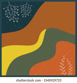 patrón abstracto de pañuelo con diseño de combinación de colores