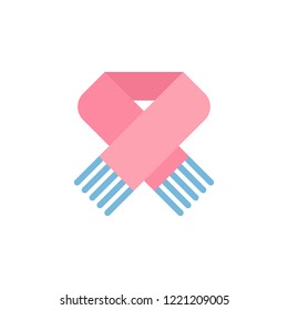 Scarf color icon. Element of color clothes icon for mobile concept and web apps. Detailed Scarf icon can be used for web and mobile