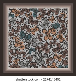 Schal-Design mit abstraktem Schmetterlingsbild