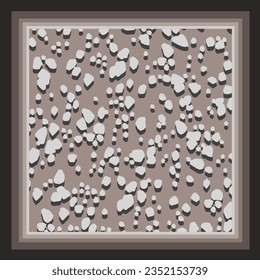diseño de la bufanda con imagen de patrón de punto abstracto