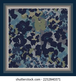 scarf design with abstract pattern image