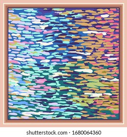 scarf design abstract vector illustration