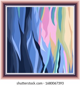 scarf design abstract vector illustration