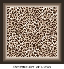 scarf design with animal skin pattern image