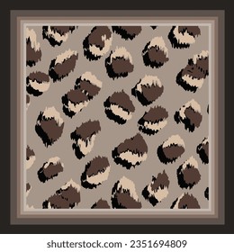 diseño de la bufanda con imagen de patrón de piel animal