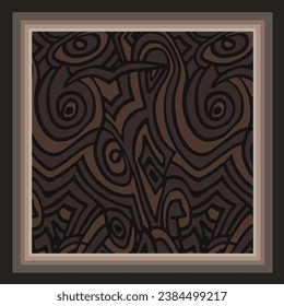 diseño de la bufanda con hermosa imagen de patrón de líneas abstractas