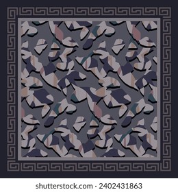 scarf design with beautiful abstract pattern image