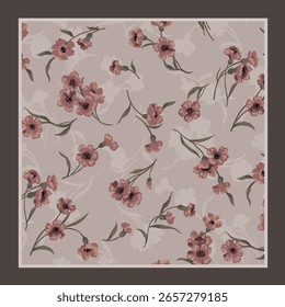 Diseño de la bufanda con la Imagen hermosa del patrón de las flores