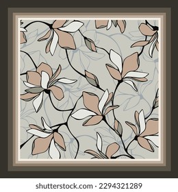 Schal-Design mit süßem Blumenmuster-Bild