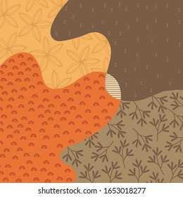 scarf design with cute pattern combination