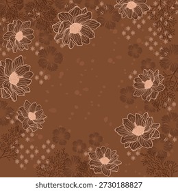design de cachecol pequenas flores decorativas bonitas