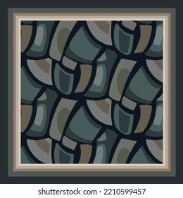 scarf design with decorative abstract pattern image