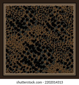 scarf design with decorative flower  pattern image 