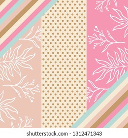 Scarf design with dots pattern. Hijab style