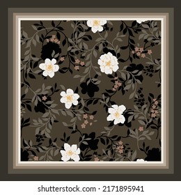 scarf design with flower pattern image