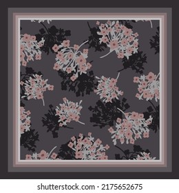 scarf design with flower pattern image