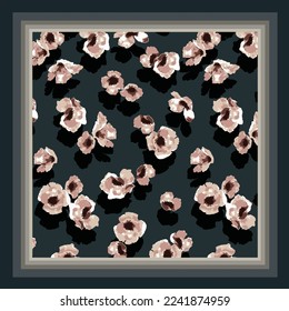Schal-Design mit Blumenmuster-Bild