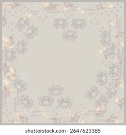 scarf design pattern brown abstract ornament