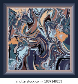 scarf design textile pattern illustration