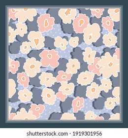 ilustración de patrón textil de diseño de bufanda