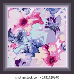 scarf design textile pattern illustration