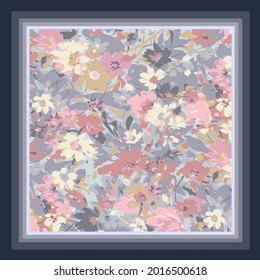 scarf design textile pattern illustration